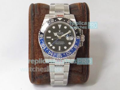 GMF Rolex GMT-Master II Batman 126710BLRO 904L SS Watch Swiss ETA2836